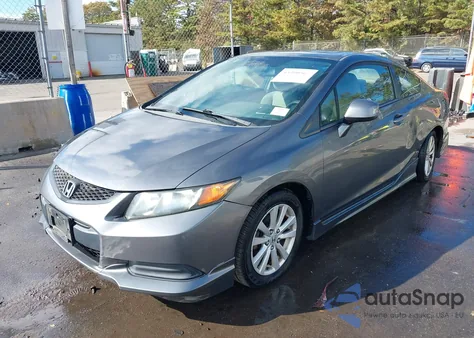 2012 Honda Civic Ex z USA, uszkodzony, nr VIN 2HGFG3B82CH537853